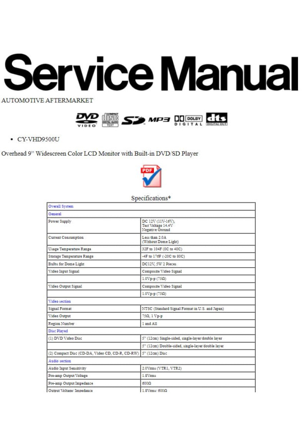 CY-VHD9500U